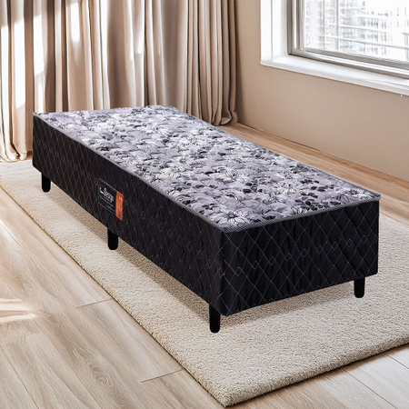 Cama Box Acoplado Solteiro 88cm Black