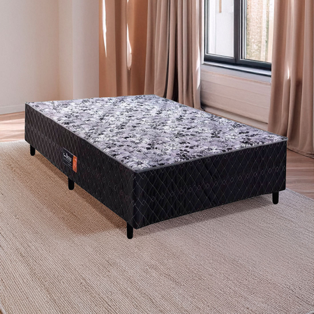 Cama Box Casal 138cm Acoplado Black