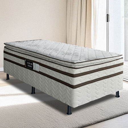 Cama Box Solteiro Master 88x64 com Pillow