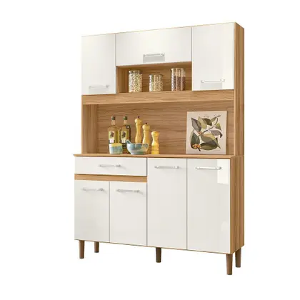 Armário Cozinha Magazin 120 7 portas 1 gaveta